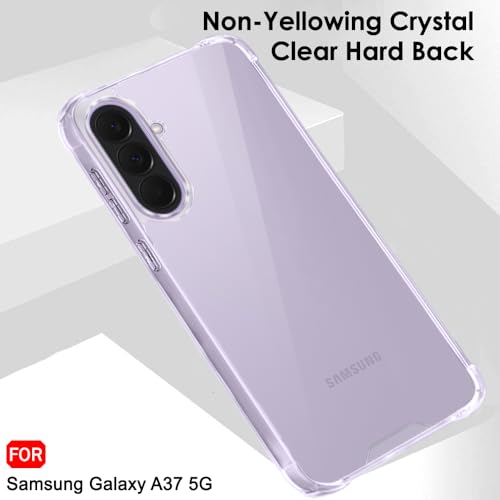 Image of TheGiftKart Back Cover for Samsung Galaxy A37 5G Case | Hybrid Crystal Clear ShockProof Design | Camera & Screen Protection | 360 Degree Protection Galaxy A37 Back Cover (PC & TPU, Transparent Bumper)