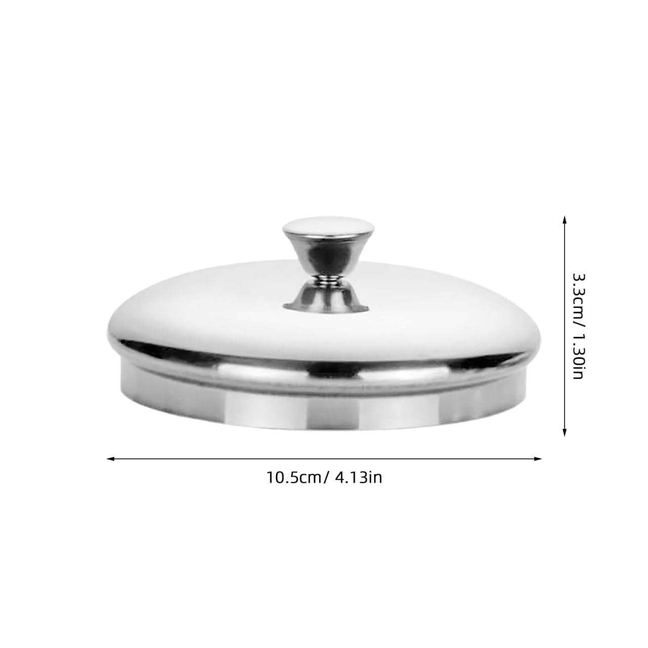 ABOOFAN Coperchio per tazza in acciaio inox, 10 cm, coperchio universale per tazze e borracce anti-schizzi e anti-perdite, ideale per tè, caffè e bevande, design pratico e moderno