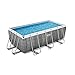 Bestway 56932 Piscina fuori terra solo struttura Power Steel™ da 412x201x122 cm in rattan