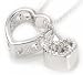 Produktbild Quadiva G! Damen Halskette Herzkette Kette mit Anhänger Herz (Farbe: weißgold) verziert mit funkelnden Kristallen von Swarovski®
