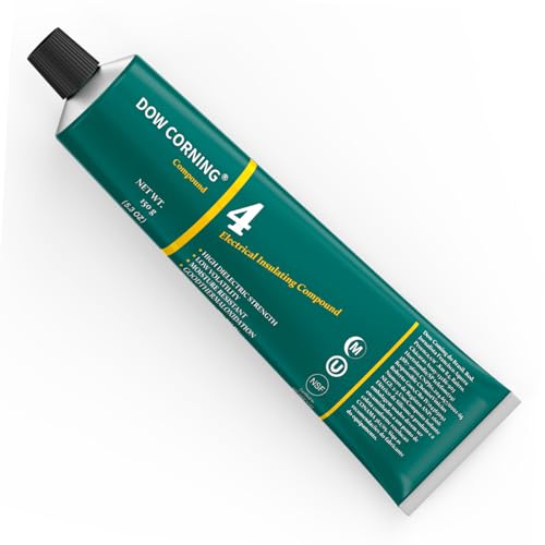 Molykote 4 Electrical Insulating Compound 150g, Moisture-Proof Dielectric Lubricant for Industrial Valve O-Rings, Chemical Resistance, Translucent White