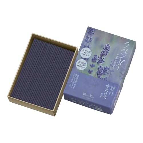 かたりべ ラベンダー 短いサイズ 約50g 線香 日本香堂 煙少なめ