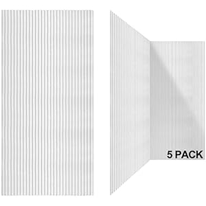 5 Pack Acoustic Panels,48x24x0.4 inch Acoustical Wall Panels,Large Soundproof Panels,Self-Adhesive Sound proof panels for walls,Acoustic Treatment for Recording Studio&Office Vertical,White