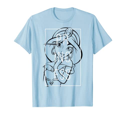 Disney Aladdin Jasmine Boxed In Line Art Camiseta
