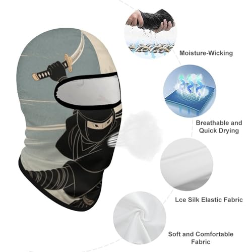 Balaclava para Hombres y Mujeres - Máscara de Protección Solar UPF para Ciclismo, Esquí, Correr | Máscara Antiviento miniatura 7