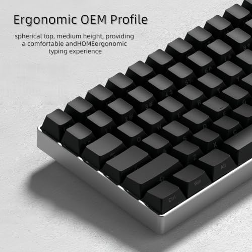 Image of dagaladoo Shine Through keycaps Set,Double Shot PBT keycaps Black