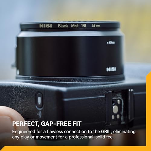Adaptador de lente NiSi PR-11 para Ricoh GR III y MK II | Diseño con bloqueo seguro, compatible con rosca de 49 mm para filtros y accesorios, reemplaza al GA-1 de Ricoh, aluminio miniatura 4