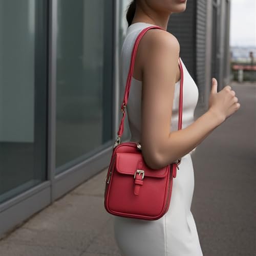 Sculpture Crossbody Bag,Sculpture Crossbody Leather Bag,Vintage Double-Laye Leather Shoulder Bag3