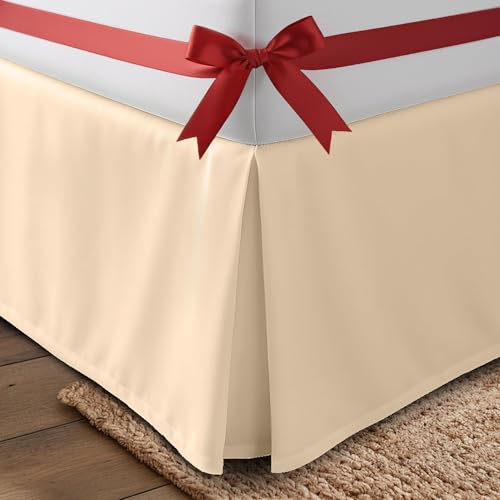 Utopia Bedding Queen Bed Skirt - Soft Quadruple Pleated Ruffle -...