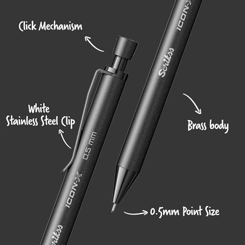 Image of Scrikss 0.5mm Mechanical Pencil | Black | Icon-x