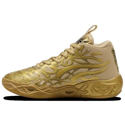 PUMA Kids Boys Mb.04 Golden Child Soccer Cleats - Gold2