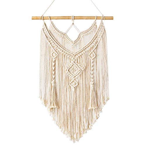 Yebobo Tapisserie murale en macramé Décoration murale Boho Chic Bohemian Tissé Maison Décoration Cover