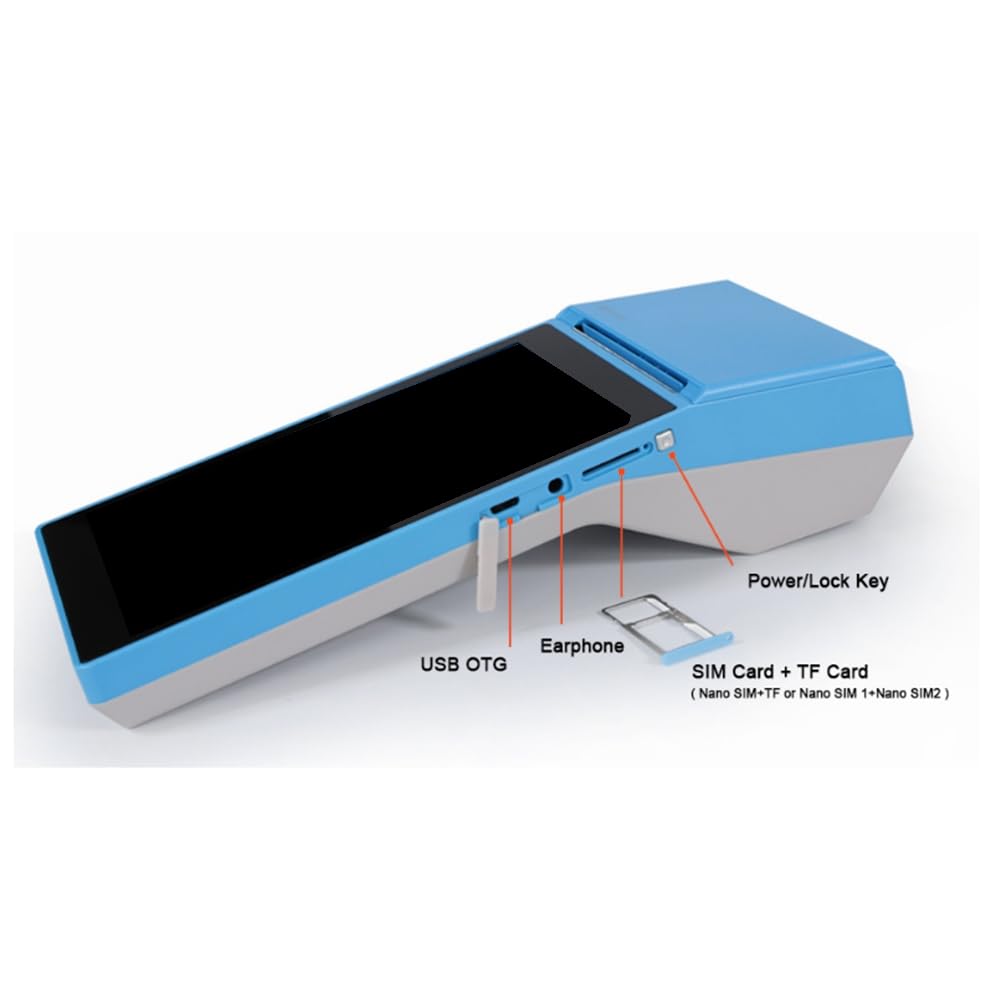 POS SP01 para PDA Android de 5,5 Pulgadas con Bluetooth y WiFi, Terminal POS Portátil.