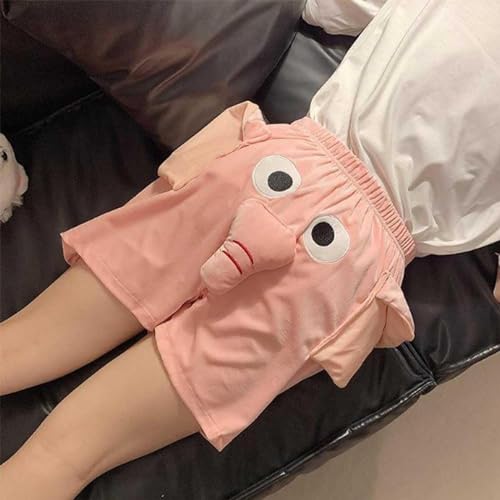 Jumbo Trunks Pajamas,Elephant Pajama Pants,Funny Elephant Shorts,Cute Pajama Bottoms Couple Loose Home Casual Pajama Shorts3