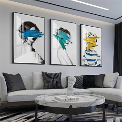Affiches Et Gravures Visage Mur Art pour Décoration Salon Moderne