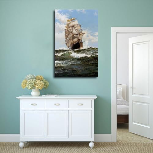 Impression sur toile décorative murale salon bureau tableau The Oberon cadre inclus - 4