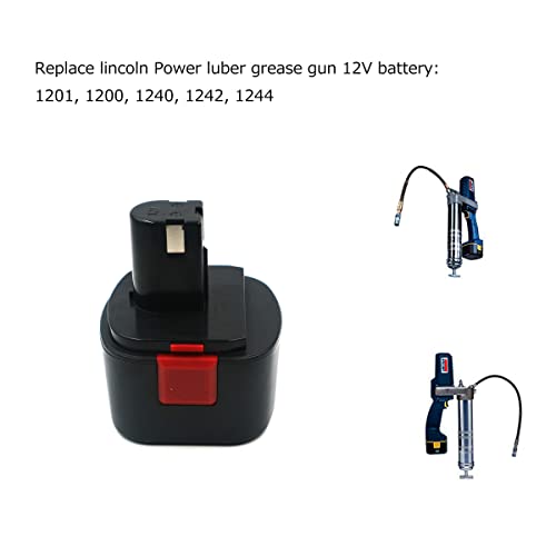 Image of Battery 12v 2Ah Replace for Lincoln Power Luber Grease Gun 1200 1201 1242 1244