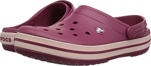 Image of crocs Unisex-Adult Crocband Clog-7 Men / 8 UK Women (M8W10, 11016-6OR, Pomegranate /Rose Dust )