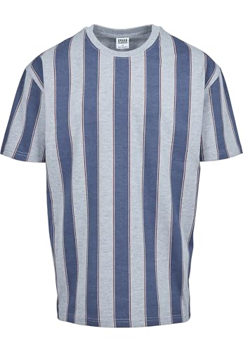 T-shirt Urban Classics oversized bold stripe tee imprimé col rond pour homme branché