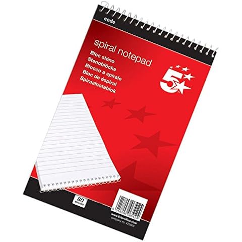 5 Star A5 Head Bound Spiral Notepad Cover