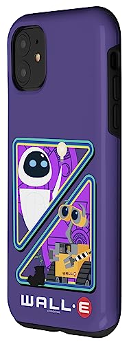 Coque iPhone 11 Disney Pixar Wall-E Eve violette protection antichoc rigide - 2