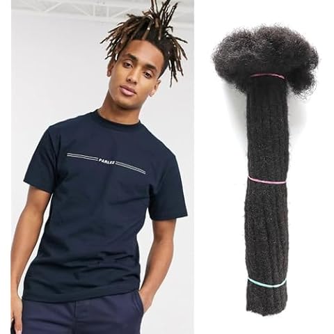 Lianlian 0.6cm Real Human Hair Dreadlock Extensions Cover