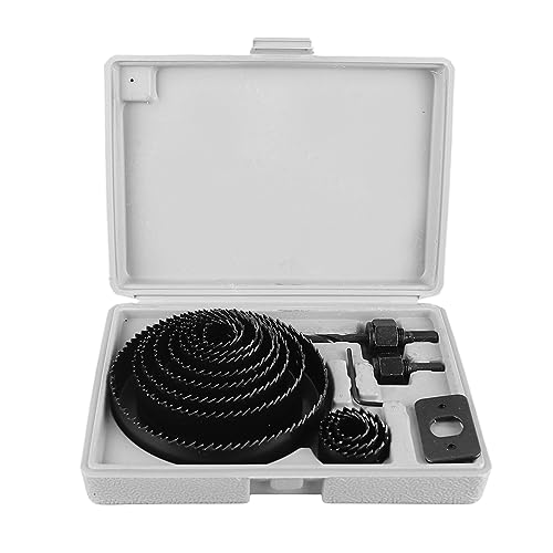 Set de 16 sierras de corona de acero para madera miniatura 7