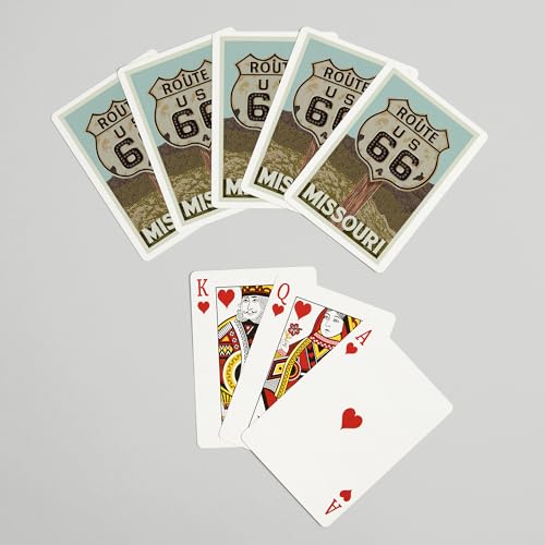 Missouri naipes tamaño póker con 52 cartas miniatura 7