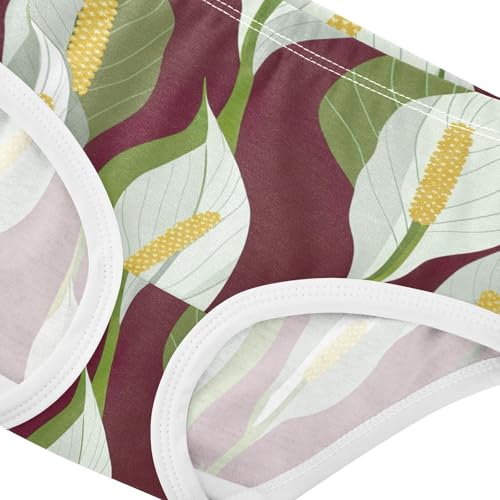 Personalized Toddler Underwear Custom 2t Cotton Cute Panties Girl Green Lily Underpants Briefs4