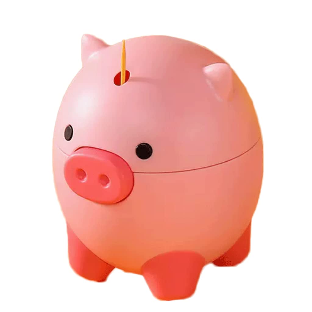 Wdwdw Pink Toothpicks Dispenser Toothpick Box Fashion Pop-Up Automatic Holder Plastic Portable Case Cute Pig Container
