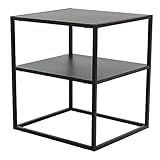  osoltus Cube Beistelltisch Couchtisch Nachttisch mit Ablage 45cm x 40cm