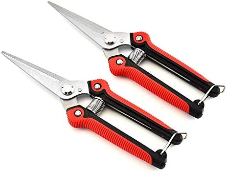 Garden Pruning Shear Stainless Steel Scissors Gardening Plant Scissor Branch Hands Pruner Trimmer Tool for Tree/Flowers Trimming