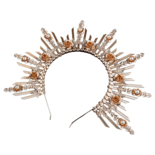 Diadema de diosa dorada Lolita de plástico para niñas de VICASKY