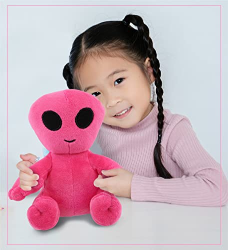 Dollibu Plush Alien Stuffed Toy – Soft Huggable Alien, Adorable Space Creature Plush Toy, Cute Alien Weird Cuddle Gifts For Kids And Adults - 6 Inch Pink #TOP6