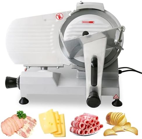 Adjustable Electric Food Slicer for Home Use - Perfect for Meat, Cheese & Bread, Easy Thickness Control, Effortless Cutting Solution, Kitchen Essential