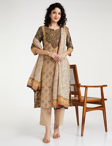 Image of BIBA Women Salwar Kurta Dupatta