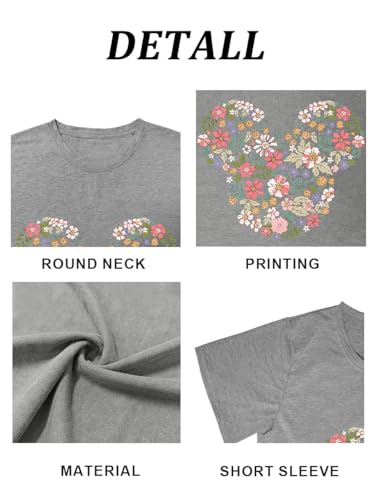 Image of Magic Kingdom Castle Shirt Holiday Short Sleeve Boho Clothes for Women