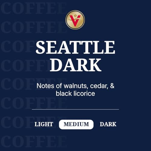 Victor Allen's Coffee Seattle Dark, Dark Roast, 80 Count, Single Serve Coffee Pods for Keurig K-Cup Brewers