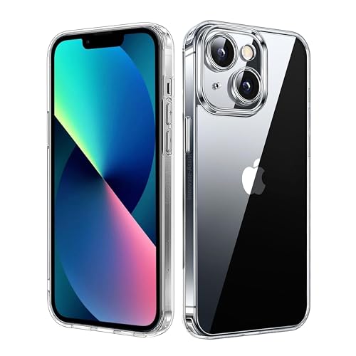 Innovate-Assist for iPhone 13 Case - Crystal Clear & Anti-Yellowing - Mil-Grade Shockproof Protection soft TPU Protective Phone Case - Slim Thin Fit Cover