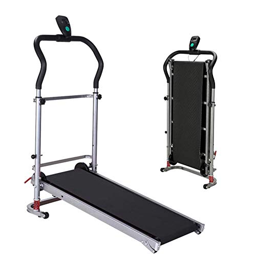 Image of Treadmill with Led Display Space Saving Adjustable Armrests, Shock Absorption Function Indoor Folding Treadmill for Home, Office