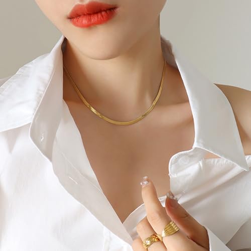 Collier chaîne en os de serpent argenté bijoux de mode luxe homme