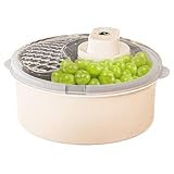 Dgayaeic Cuenco giratorio para lavadora de frutas, giratorio para alimentos, cuenco limpiador de frutas, para bayas, productos, alimentos, lechuga, ensalada, fresa, preparación de comidas
