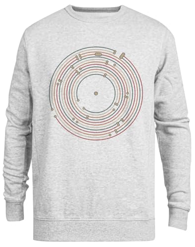 Pull vinyle de musique gris : le cadeau idéal pour mélomanes urbains