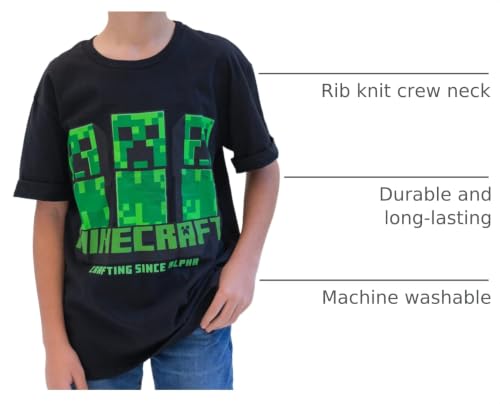 Image of Minecraft Boys' 3-Pack T-Shirts Little Kid to Big Kid