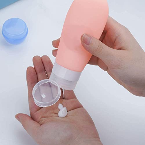 Silicone Travel Bottles Set,Leak Proof Travel Size container For Toiletries,Leak Proof Silicone Travel Accessories And Conditioner Bottles,Perfect For Personal Travel - Image 8