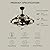 MOOONICHE 27'' Farmhouse Ceiling Fan with Light Remote Control, Vintage Cage Ceiling Fan with Lights, Rustic Chandelier Fan for Kitchen Dining Room Living Room