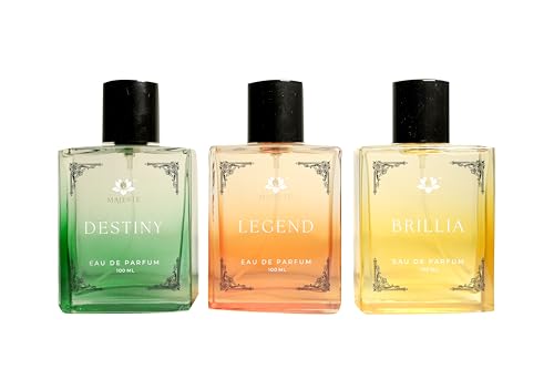 Image of Premium Perfume Combo Set of 3 ; 3 X 100ml 1 Destiny 1 Lgend & 1 Brillia | Luxury Long-Lasting Perfume For Unisex