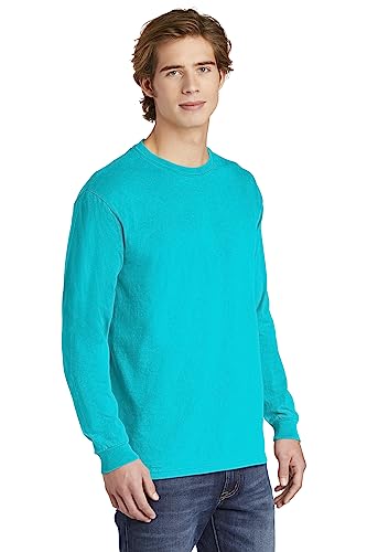 Image of Comfort Colors Chouinard 6014 Adult Heavyweight Long Sleeve Tee Lagoon Small