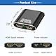 Fokky HDMI Splitter, 4K HDMI Splitter 1 In 2 Out Gleichzeitig, Aluminium Hdmi Verteiler 1 in 2 Out, Adapter 2 Monitore Erweitern Xbox,PS4,PS3,Blu-Ray DVD,Firestick,HDTV(NOT Extended Display)