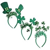 Comodidad extendida: los accesorios del día de san patricio ofrecen una construcción de tela suave para mantenerte cómodo durante fiestas, desfiles o uso prolongado, diademas de san patricio, accesorios del día de san patricio